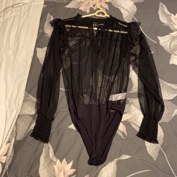 Black lace bodysuit - Picture 2 of 2